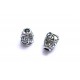 2x filigrane silberfarben Perlenkappen 10x8x8mm silberfarbene leichte Perlen Kappen - Schmuckzubehör Perlenkappe