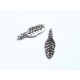 2x silberfarben Blatt Anhänger 16x6mm Schmuckanhänger - Schmuckzubehör Anhänger