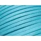 1m hellblaues Stoffband 3x1mm für Halsband - Schmuckzubehör Schmuckband - Leisure-Beads DIY