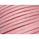 1m rosa Stoffband 3x1mm für Halsband - Schmuckzubehör Schmuckband - Leisure-Beads DIY