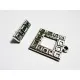 1x Quadrat Knebelverschluss silberfarben Ringteil 22x18mm Toggle - Schmuckubehör Schmuckverschluss - Leisure-Beads DIY