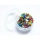 15g bunter Perlenmix aus Rocailles und Stiftperlen als Mix im Döschen - Schmuckzubehör Rocailles - Leisure-Beads DIY