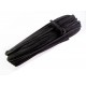 10m Wildlederband 1,5x3mm Schwarz synth. Lederband für Halsband - Schmuckzubehör