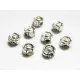 Blume Metallperlen 5x5mm silberfarbener Spacer - Schmuckzubehör Metallperle - Leisure-Beads DIY