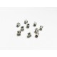 10x silber Quadrat Metallperlen 3x3mm Würfel Perlen Spacer - Schmuckzubehör Metallperle