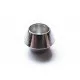 1x silber European Bead Metallperle ca. 9mm Doppelkegel Großlochperle - European Schmuckzubehör - Leisure-Beads DIY