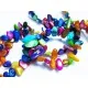 Bunte Perlmuttperlen in unregelmäßiger Form ca. 6x8mm bis 20x8mm - Perlmutt Schmuckzubehör - Leisure-Beads DIY