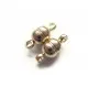 2x runder Magnetverschluss goldfarben 11x5mm - Leisure-Beads DIY