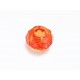 1x orange European Bead Acrylperle ca. 14x8mm facettierte orange Großlochperle - European Schmuckzubehör