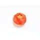 1x orange European Bead Acrylperle ca. 14x8mm facettierte orange Großlochperle - European Schmuckzubehör - Leisure-Beads DIY