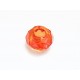 1x orange European Bead Acrylperle 14x8mm facettierte orange Großlochperle - European Schmuckzubehör