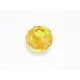 1x gelbe European Bead Acrylperle ca. 14x8mm facettierte gelbe Großlochperle - European Schmuckzubehör - Leisure-Beads DIY