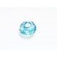 1x wasserblaue European Bead Acrylperle ca. 14x8mm facettierte hellblaue Großlochperle - European Schmuckzubehör
