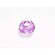 1x lila European Bead Acrylperle ca. 14x8mm facettierte violett Großlochperle - European Schmuckzubehör - Leisure-Beads DIY