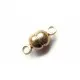Goldfarbener runder Magnetverschluss 11x5mm - Leisure-Beads DIY