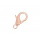 10x rose goldfarben Karabinerhaken 10mm rosegoldfarben glatt Schmuckverschluss - Rose Gold Schmuckzubehör