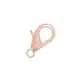 10x rose goldfarben Karabinerhaken 10mm rosegoldfarben glatt Schmuckverschluss - Rose Gold Schmuckzubehör - Leisure-Beads DIY