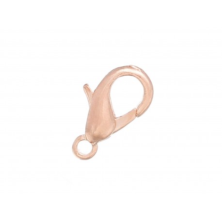 Leisure-Beads - 10x rosegoldfarben Karabinerhaken 10mm Schmuckverschluss - Schmuckzubehör