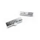 10x hellsilber Bandklemme 20mm kariert platinfarben - Schmuckzubehör - Leisure-Beads DIY