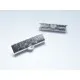 10x silber Bandklemme 20mm kariert silberfarben - Schmuckzubehör - Leisure-Beads DIY
