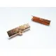 10x rose goldfarben Bandklemme 20mm kariert rose goldfarben - rose goldfarben Schmuckzubehör - Leisure-Beads DIY