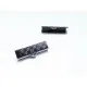 10x gunmetal Bandklemme 20mm kariert metallschwarz - gunmetal Schmuckzubehör - Leisure-Beads DIY