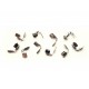 10x Endkappe 9x5mm silberfarben