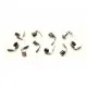 10x Endkappe 9x5mm silberfarben - Leisure-Beads DIY