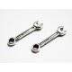 2x Schraubschlüssel ca. 24x6mm silberfarbenes Werkzeug Schmuckanhänger - Schmuckzubehör