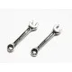 2x Schraubschlüssel ca. 24x6mm silberfarbenes Werkzeug Schmuckanhänger - Schmuckzubehör - Leisure-Beads DIY