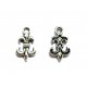 2x fleur de lis Schmuckanhänger ca. 15x9x2mm silberfarben - Schmuckzubehör