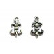 2x silberfarben Fleur de Lis Schmuckanhänger 15x9mm - Schmuckzubehör