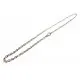 1x Silber Halskette ca. 41,5cm silber Gliederkette mit Karabinerhaken - Schmuckzubehör - Leisure-Beads DIY