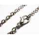 1x Silber Halskette ca. 41,5cm silber Gliederkette mit Karabinerhaken - Schmuckzubehör