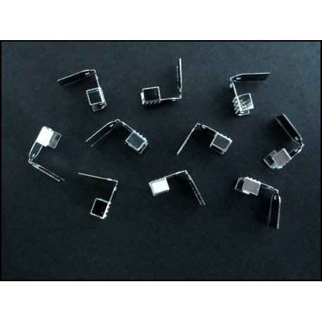 Leisure-Beads - 10x silberfarben Endkappe 11x6mm silberfarben - Schmuckzubehör