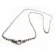 1x Silber Halskette ca. 46cm silber Kugelkette mit Karabinerhaken - Schmuckzubehör - Leisure-Beads DIY
