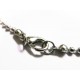 1x Silber Halskette ca. 46cm silber Kugelkette mit Karabinerhaken - Schmuckzubehör