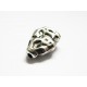 1x Nugget Metallperle 15x12mm silberfarbener Spacer - Schmuckzubehör Metallperlen