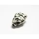 1x Nugget Metallperle 15x12mm silberfarbener Spacer - Schmuckzubehör Metallperlen - Leisure-Beads DIY