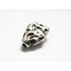 1x Nugget Metallperle 15x12mm silberfarbener Spacer - Schmuckzubehör Metallperlen