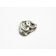 1x Nugget Metallperle 15x12mm silberfarbener Spacer - Schmuckzubehör Metallperlen