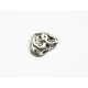 1x Nugget Metallperle 15x12mm silberfarbener Spacer - Schmuckzubehör Metallperlen - Leisure-Beads DIY