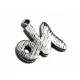 1x NO Anhänger ca. 21x20mm silberfarbener Statement Schmuckanhänger - Schmuckzubehör - Leisure-Beads DIY