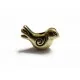 1x Goldvogel Metallperle 15x9mm goldfarbene Vogel Perle Spacer - Schmuckzubehör Metallperlen - Leisure-Beads DIY