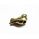 1x Goldvogel Metallperle 15x9mm goldfarbene Vogel Perle Spacer - Schmuckzubehör Metallperlen