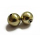 5x vintage goldfarben Metallperlen 10mm goldfarben Metall Spacer - Schmuckzubehör Metallperlen