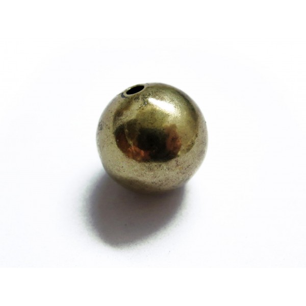 1x vintage goldfarben Metallperlen 14mm - Schmuckzubehör - Leisure-Beads DIY