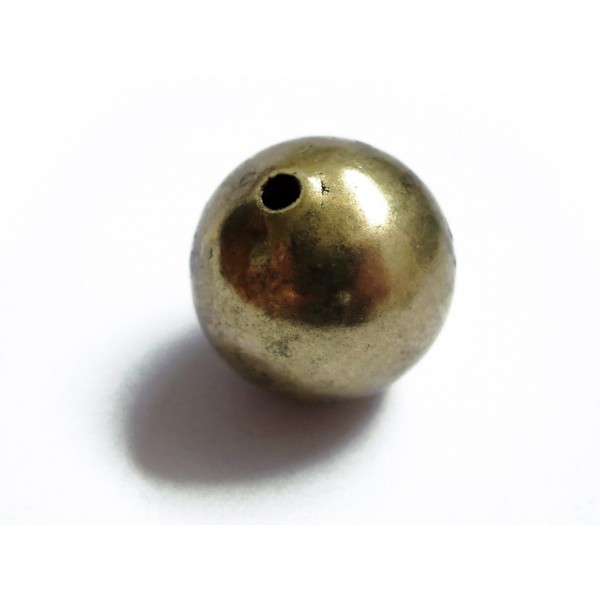 1x vintage goldfarben Metallperlen 16mm - Schmuckzubehör - Leisure-Beads DIY