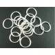 10x Biegering 16,5x1mm rund platinfarben hellsilberfarben - Schmuckzubehör Biegering - Leisure-Beads DIY