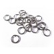 20x silberfarben Biegering 10mm x 1mm runde Binderinge 1cm - Schmuckzubehör Biegering
